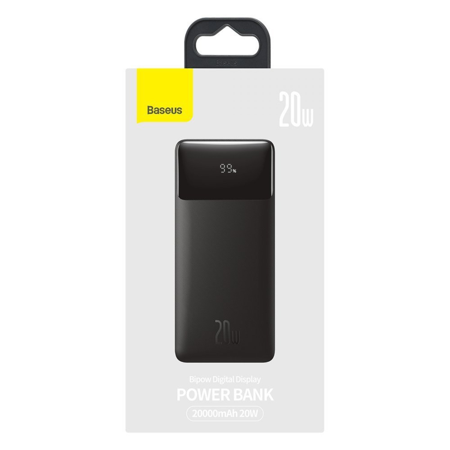 Портативный аккумулятор BASEUS Bipow Digital Display 30000 mAh 20 W Black