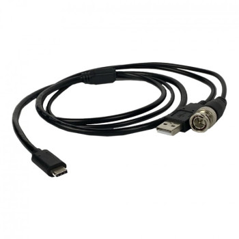 Кабель для вывода аналогового изображения с монокуляров AGM BNC + USB - Type C 1м