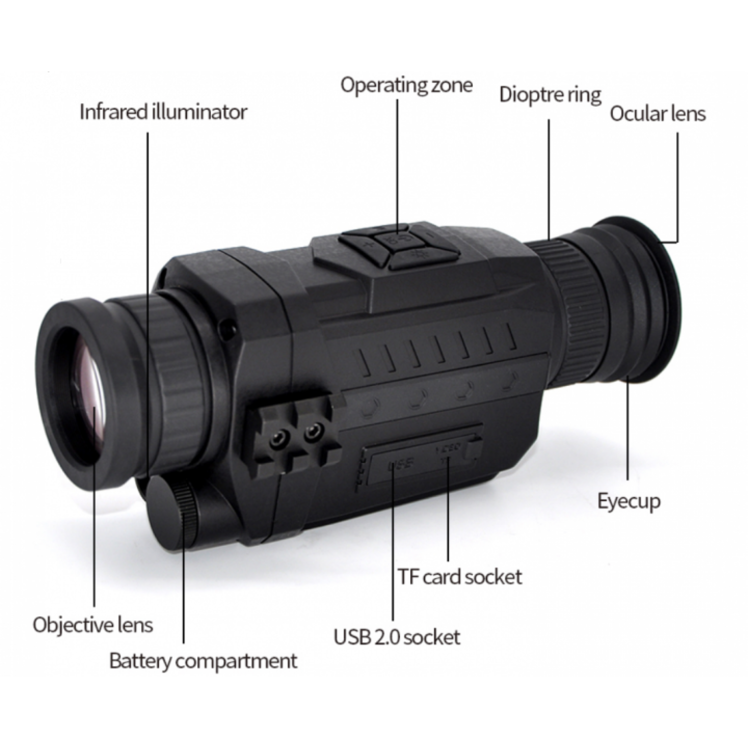Цифровой бинокль монокуляр Camorder WG535 5-х zoom