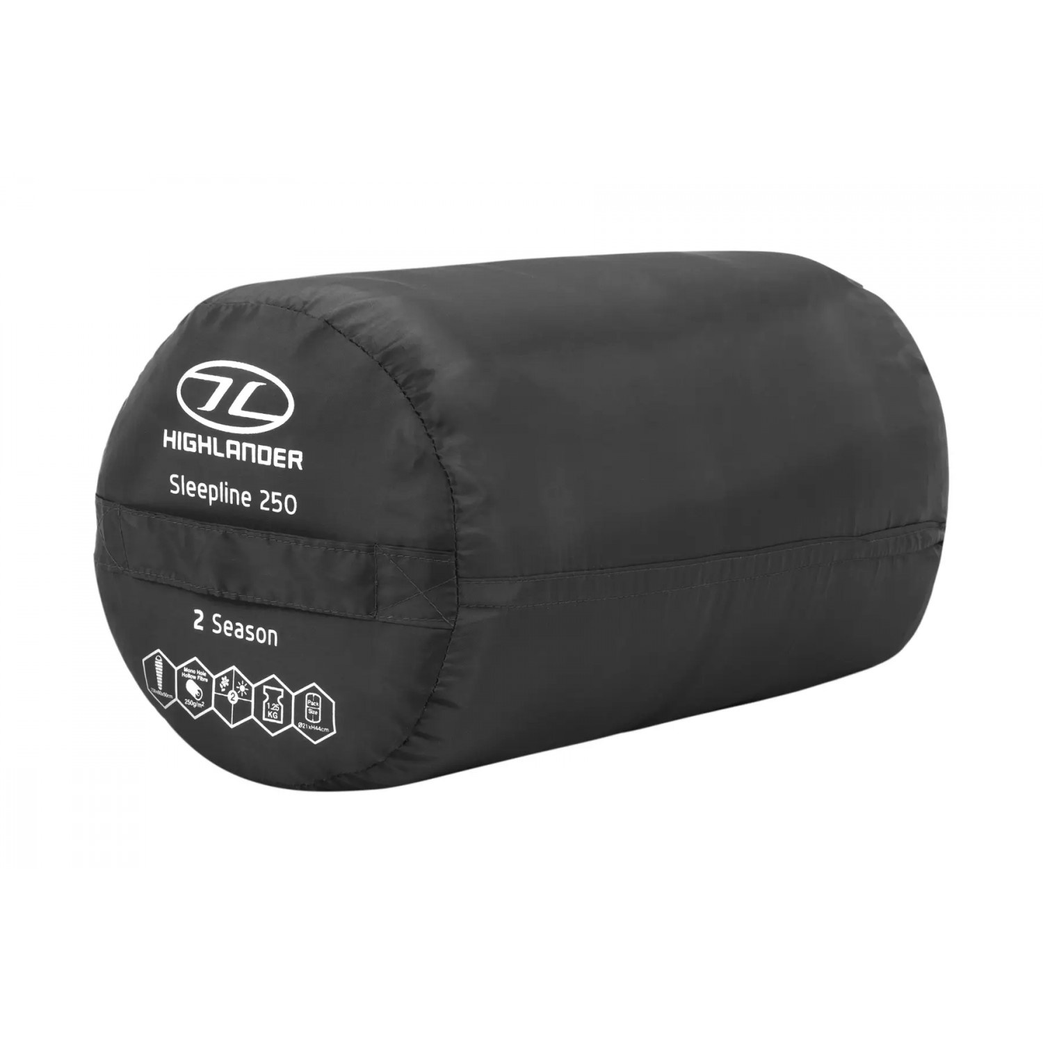 Спальный мешок Highlander Sleepline 250 Mummy/+5°C Charcoal Left