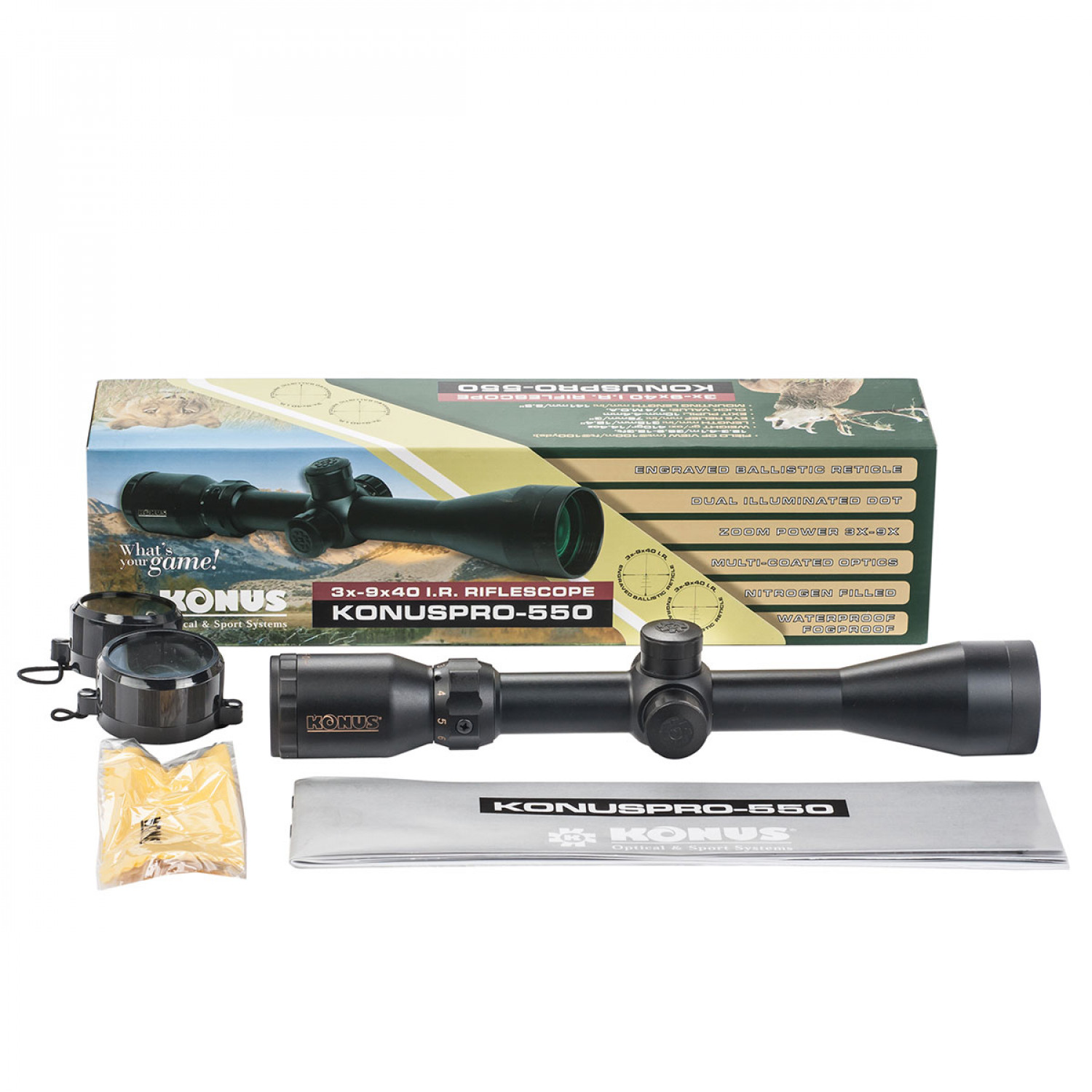 Оптический прицел KONUS KONUSPRO-550 3-9x40 550 IR