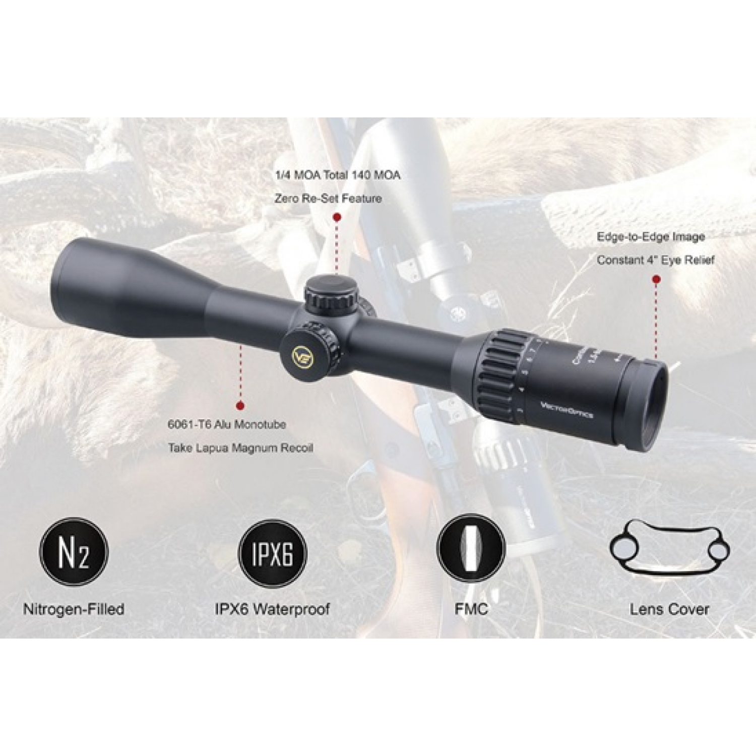 Оптический прицел VECTOR Optics Continental 1.5-9x42 SFP