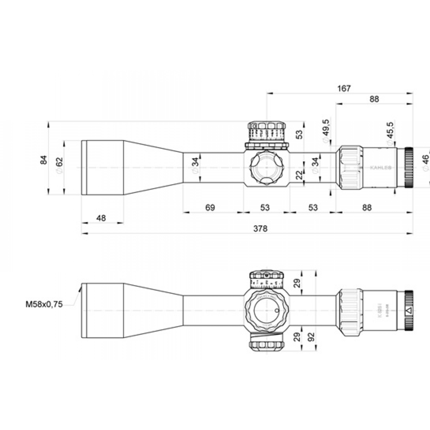Оптический прицел KAHLES K525i DLR