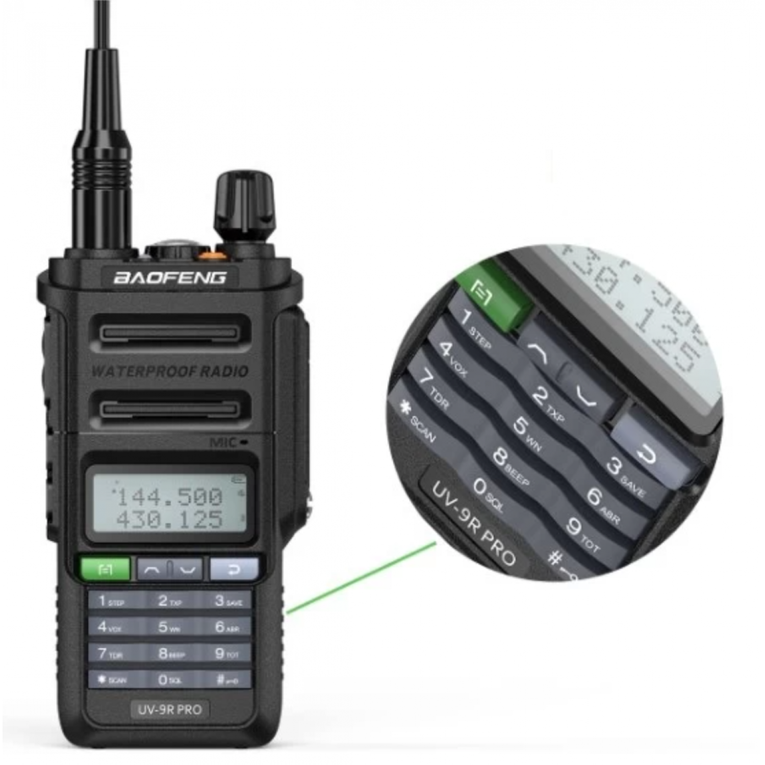 Рация BAOFENG UV-9R Pro c влагозащитой