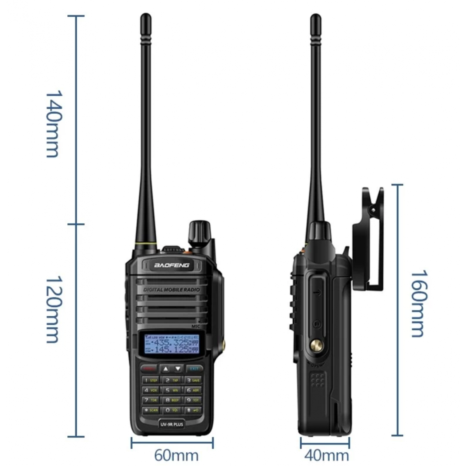Рация BAOFENG UV-9R Pro c влагозащитой