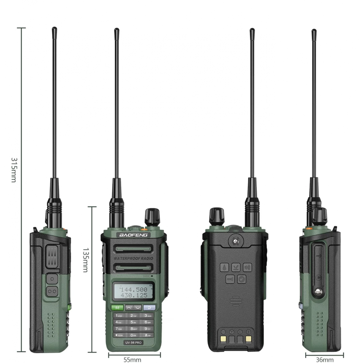 Рация BAOFENG UV-9R Pro c влагозащитой