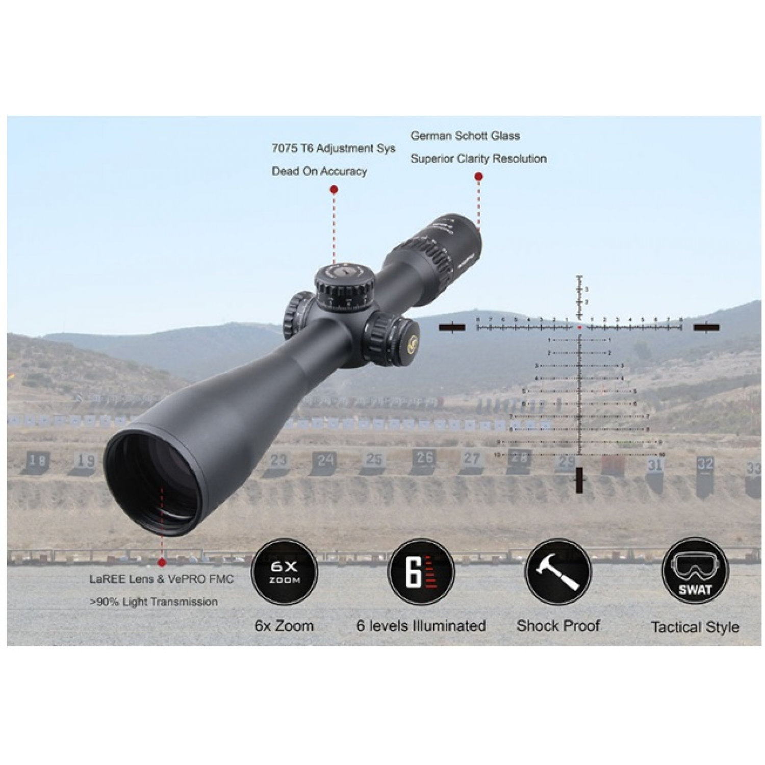 Оптический прицел VECTOR Optics Continental 34MM 5-30X56 FFP