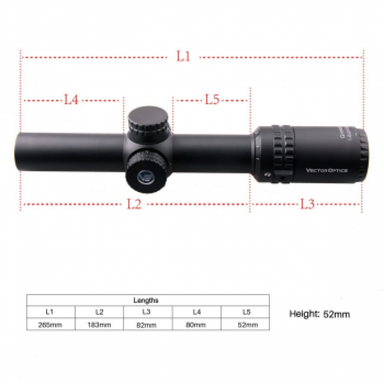 Оптический прицел VECTOR Optics Grimlock 1-6x24 GenII SFP