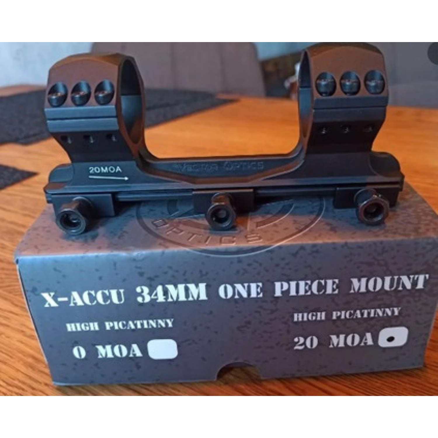 Моноблок VECTOR Optics X-Accu. 34mm. Medium. Picatinny. 20MOA (SCTM-61)