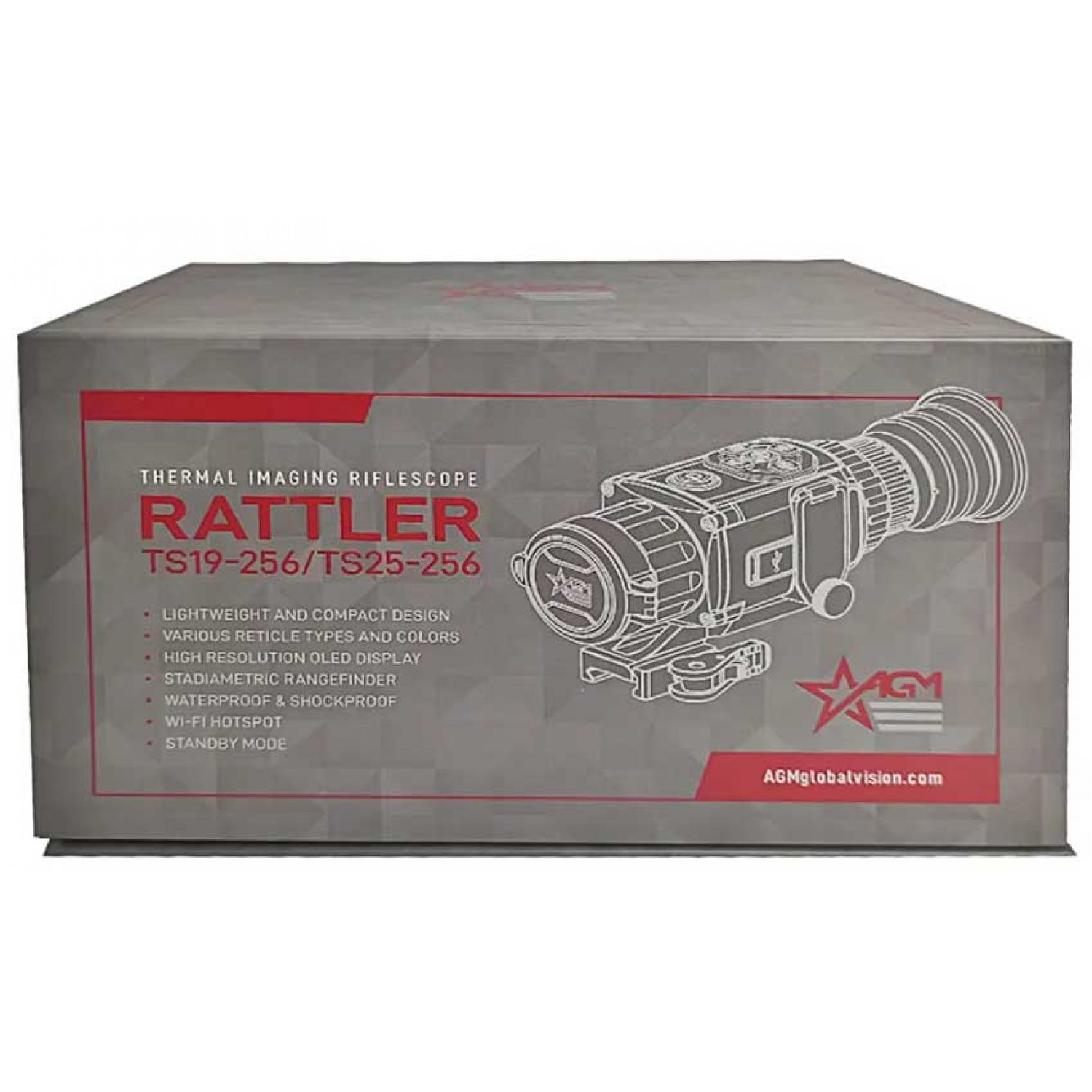 Тепловизионный прицел AGM Rattler V2 25-320